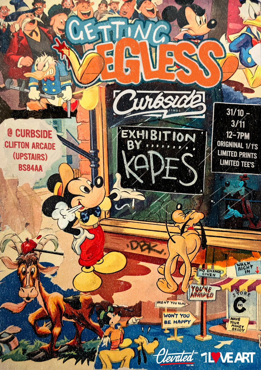 Kapes - 'Getting Legless' Solo exhibition