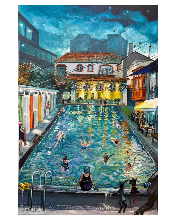 Nick Holly - Bristol Lido - Acrylic on canvas