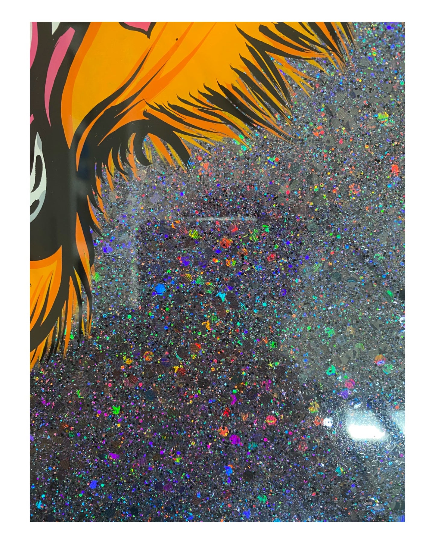 Lucid Designs - Heart leopard - Original Framed