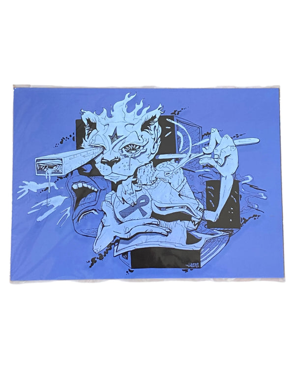 Daz Cat - Long dark tunnel - Print