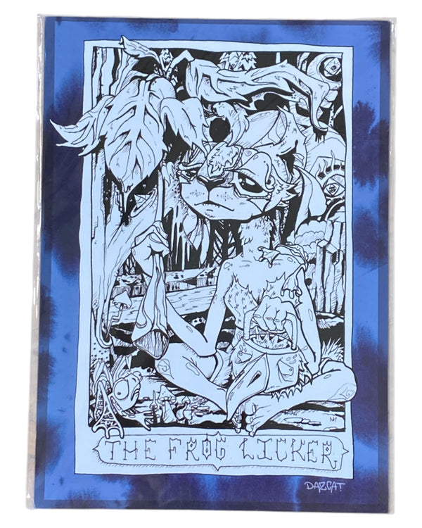 Daz Cat - 'Frog Licker' - Print