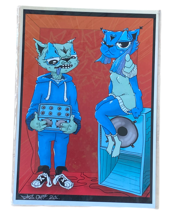 Daz Cat - Sound cat - Print