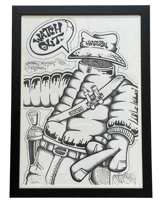 Watcher - Burna Boy - Original framed