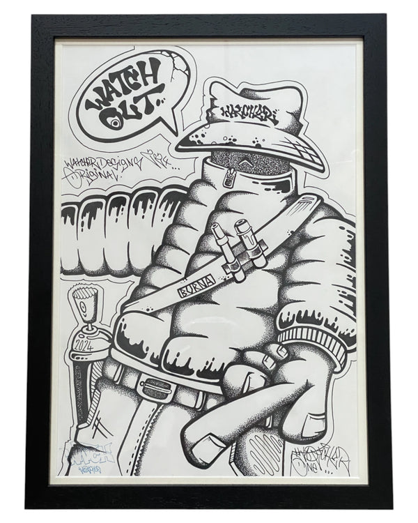 Watcher - Burna Boy - Original framed