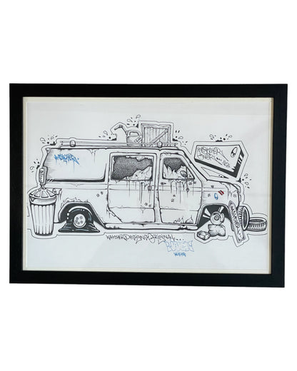 Watcher - Covers with time - Original framed