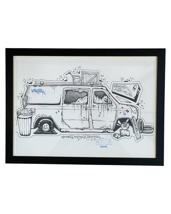 Watcher - Covers with time - Original framed