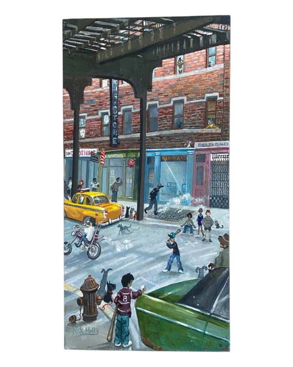 Nick Holly - Street Life NYC - Original canvas
